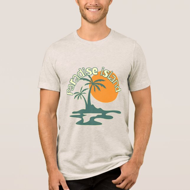Camiseta Unisex Paraíso Tropical (Frente)