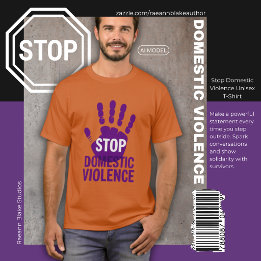 Camiseta Unisex Pare a Violência Doméstica