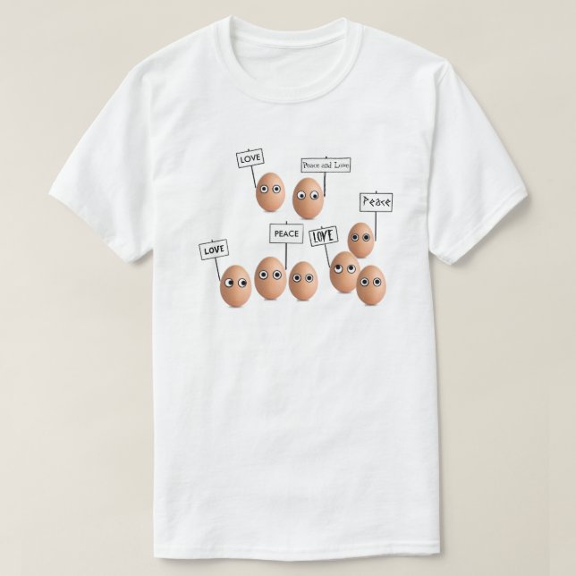 Camiseta Unisex Paz e Amor (Frente do Design)