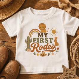 Camiseta Unisex Rust Rodeo Primeiro Aniversário | 