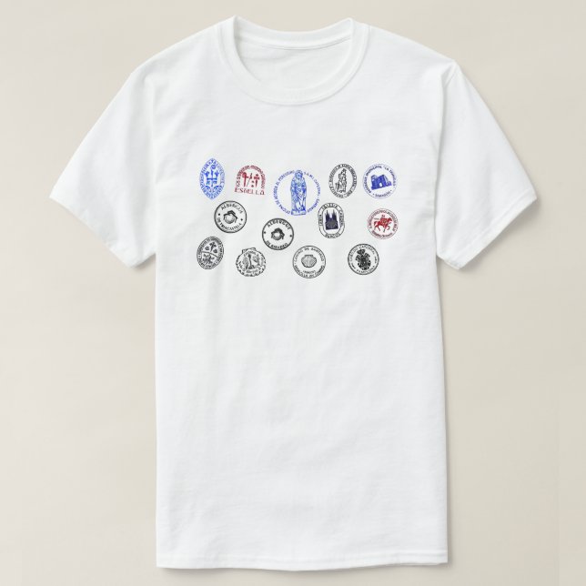 Camiseta Unisex Saint James Way (Frente do Design)