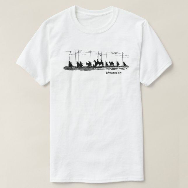 Camiseta Unisex Saint James Way (Frente do Design)