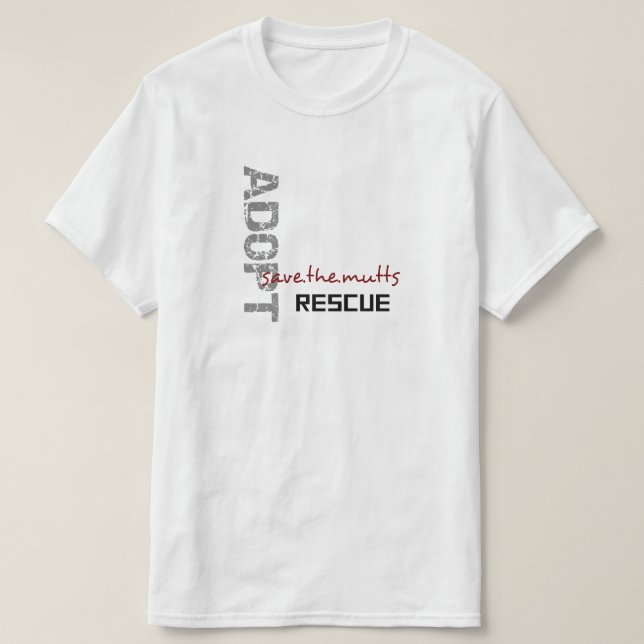 Camiseta Unisex Save The Mutts (Frente do Design)