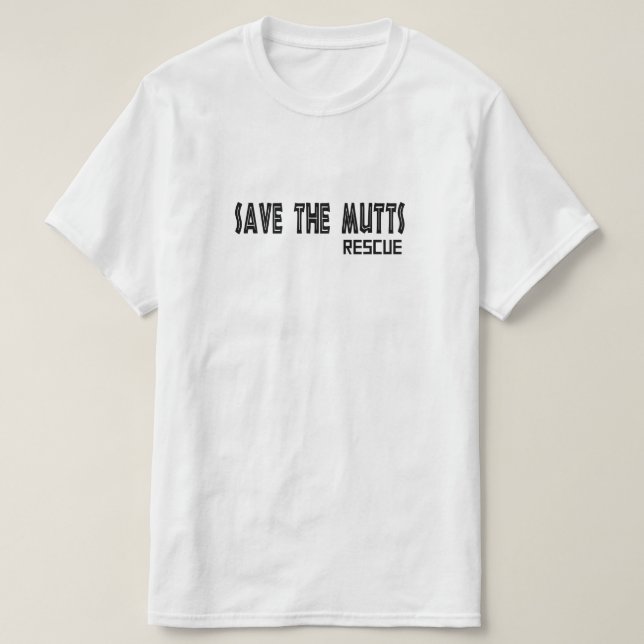 Camiseta Unisex Save The Mutts (Frente do Design)