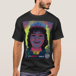 Camiseta Unisex ST Tales From'85 (Dustin) (Preta)
