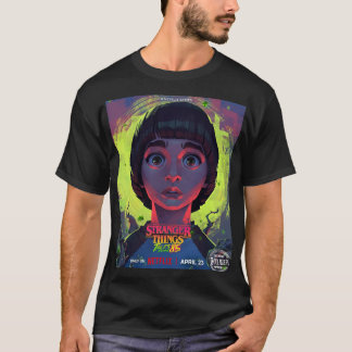 Camiseta Unisex ST Tales From'85 (Will) (Preta)