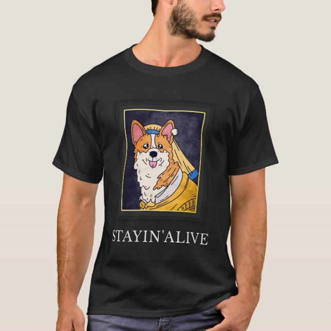 Camiseta Unisex Stayin'Alive Vintage t shirt (Frente)