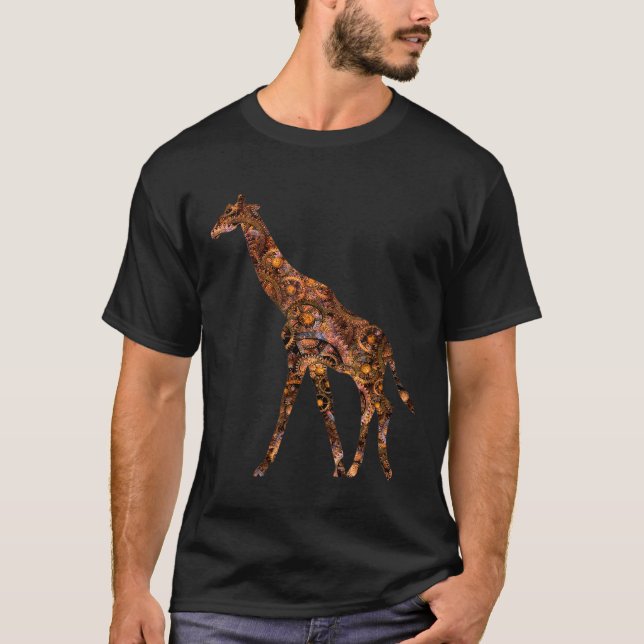 Camiseta Unisex Steampunk Giraffe (Frente)