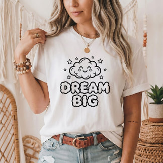 Camiseta Unisex SVG Nuvem Grande Sonho Vintage