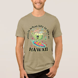 Camiseta Unisex Vintage Havaí Surf Gráfica