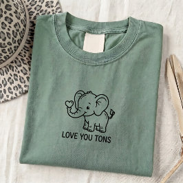 Camiseta Unissex Gráfica com Citação de Amor de El
