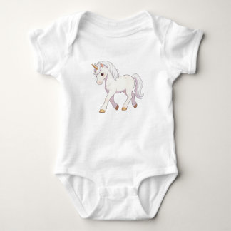 Camiseta Unissex Unicórnio Branco Puro Fofo Kawaii