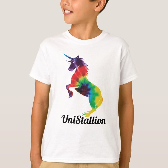 Camiseta UniStallion - tintura do laço (Frente)