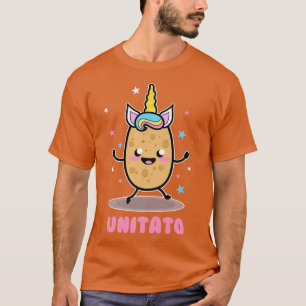 Camiseta Unitato Unicorn Batata Cute Cute Funny Fries