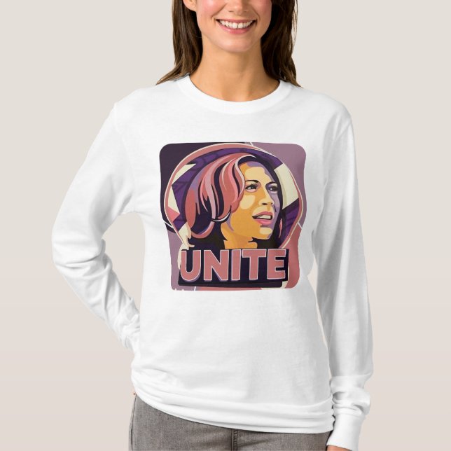 Camiseta Unite - Kamala Harris Walz 2024 (Frente)