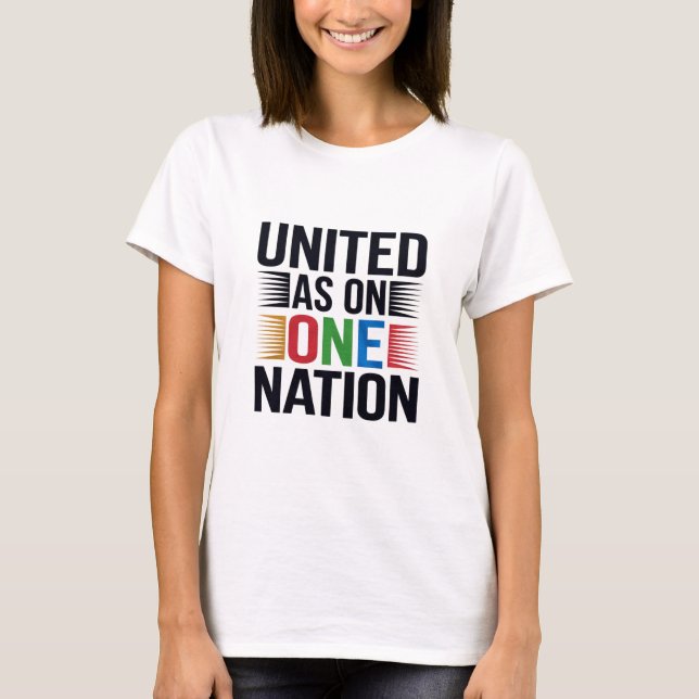 Camiseta United As One Nation (Frente)