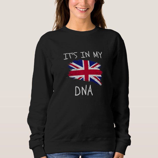 Camiseta United Kingdom Flag It's in my DNA Patriotic Briti (Frente)