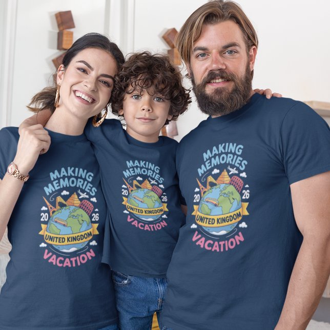 Camiseta United Kingdom Group Matching Vacation Memory  (Criador carregado)
