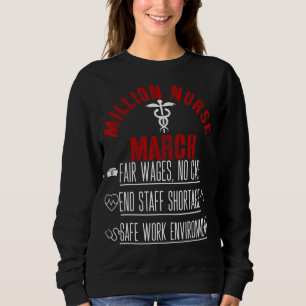 Camiseta United Nurses March Million Nurse March 12 de maio