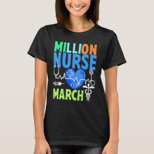 Camiseta United Nurses March Million Nurse March 12 de maio