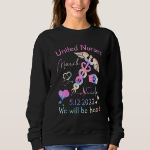 Camiseta United Nurses March Million Nurse March 12 de maio