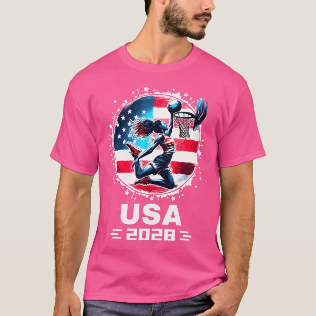 Camiseta United States Flag Women Ba (Frente)