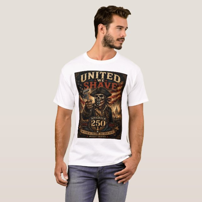 Camiseta United We Shave (Frente Completa)