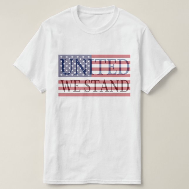 Camiseta United We Stand America (Frente do Design)