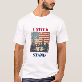 Camiseta United We Stand - American Patriotic Design