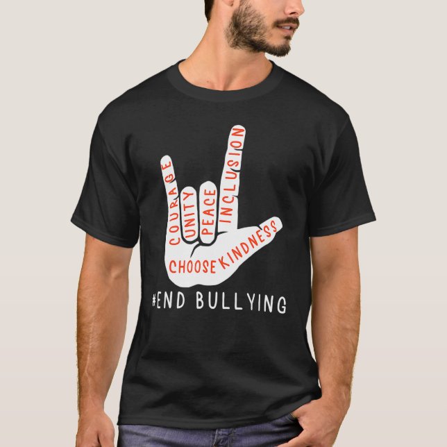 Camiseta Unity Day Orange 2021 Anti Bullying Sinal Lang (Frente)