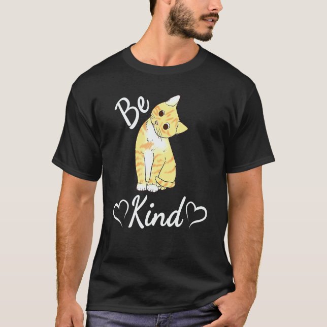 Camiseta Unity Day Orange Cat Anti Bullying Be Kind (Frente)