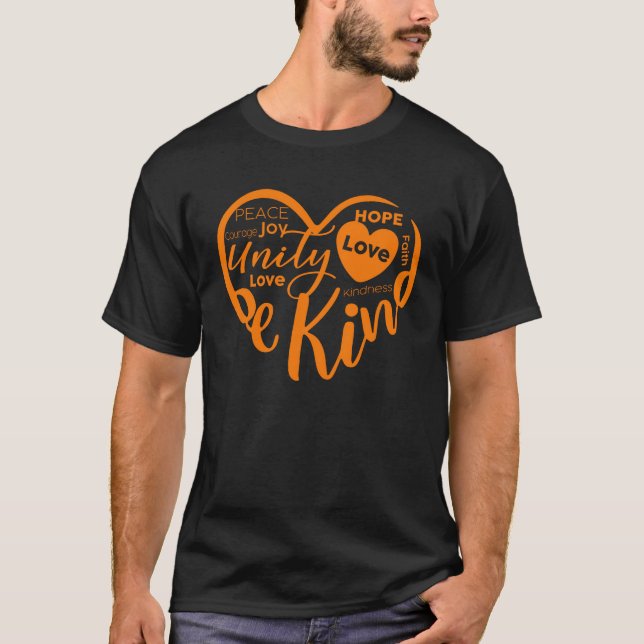 Camiseta UNITY DAY Orange Heart Anti Bullying (Frente)