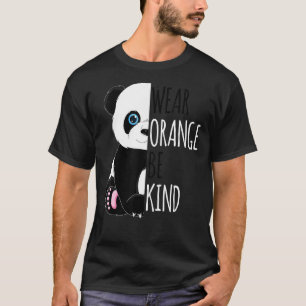 Camiseta Unity Day Orange Para Crianças Com Panda Bonita