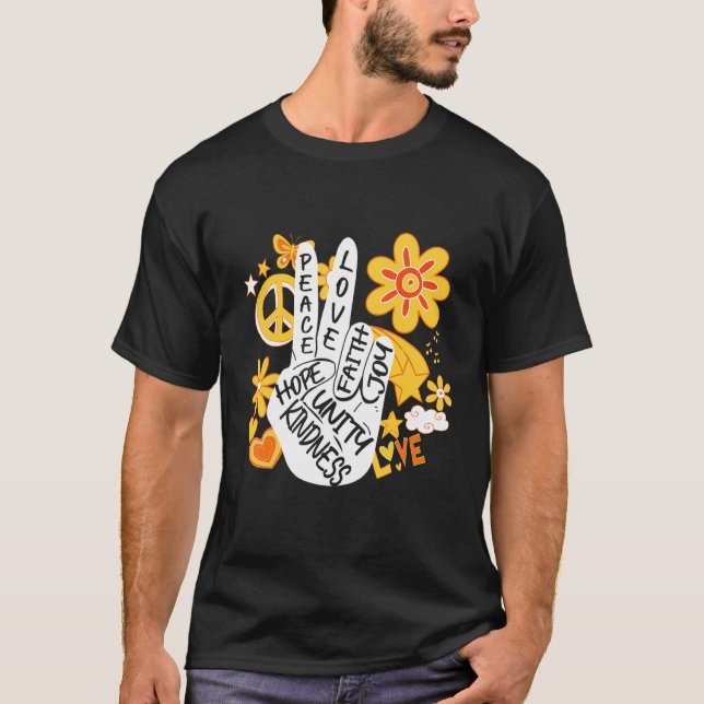 Camiseta Unity Day Orange Peace Love Hope Kindy End Bull (Frente)