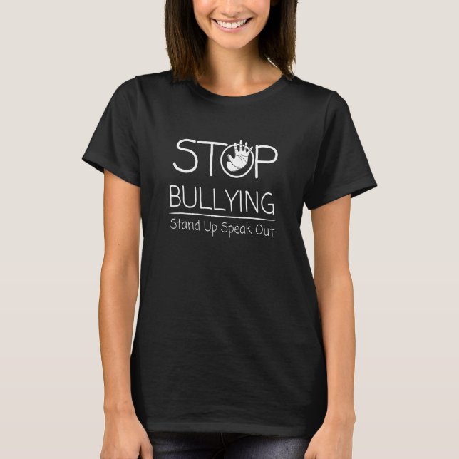 Camiseta Unity Day Orange Stop Bullying Side Up Fale Out (Frente)