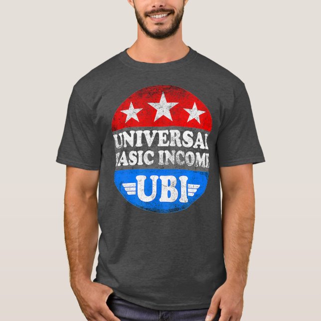 Camiseta Universal Basic Income Cidadãos Dividendo Justiça (Frente)