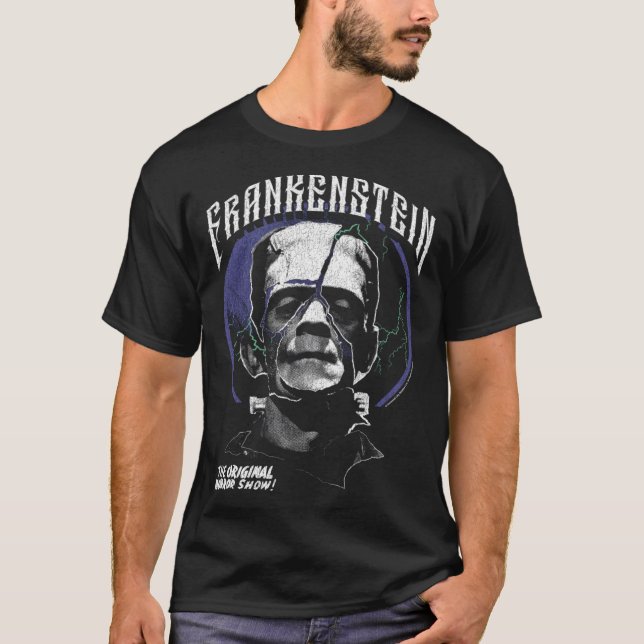 Camiseta Universal Monsters Artist Series Frankenstein Horr (Frente)