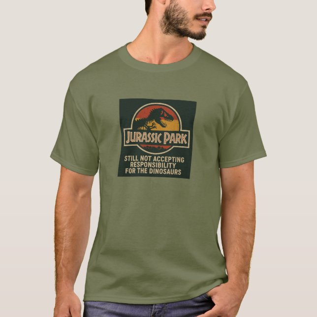 Camiseta Universal - Parque Jurássico - Ilhas de Aventura (Frente)