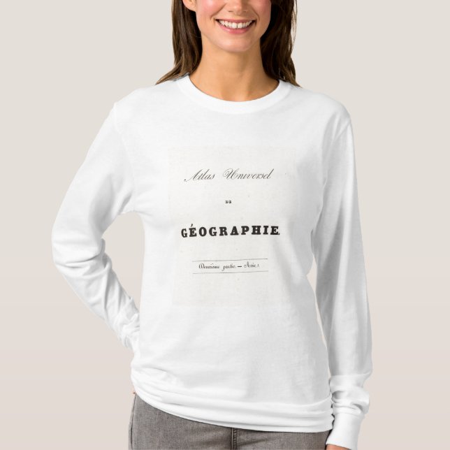 Camiseta Universel Ásia do atlas do meio título (Frente)