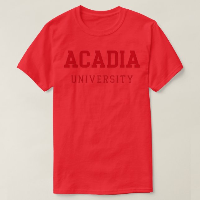Camiseta Universidade Acadia (Frente do Design)