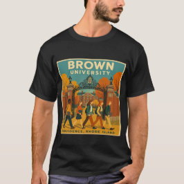 Camiseta Universidade Brown - Vintage Campus Walk Tee
