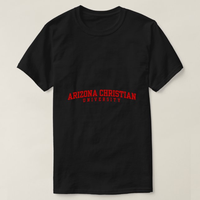 Camiseta Universidade Cristã arizona OC0248 de Longa Folga (Frente do Design)