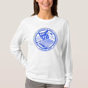 Camiseta Universidade da senhora oficial do selo do Bingo