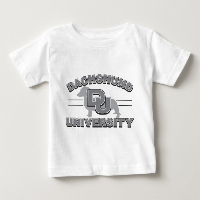 Camiseta Universidade Dachshund (Frente)