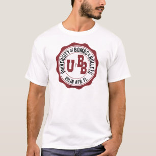 Camiseta Universidade das bombas e das balas Eglin