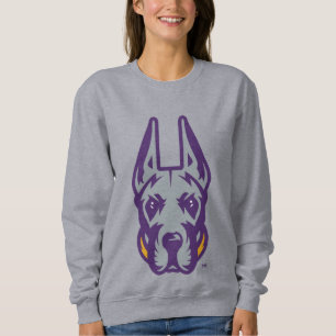 Camiseta Universidade de Albany Great Dane Mascot Head