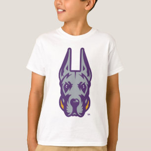 Camiseta Universidade de Albany Great Dane Mascot Head