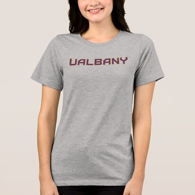 Camiseta Universidade de Albany Wordmark (Frente)