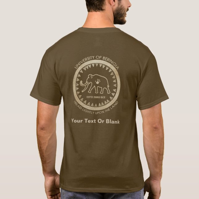 Camiseta Universidade de Beringia Mammoth (Verso)