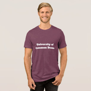 Camiseta Universidade de Common Dense   Engraçado  